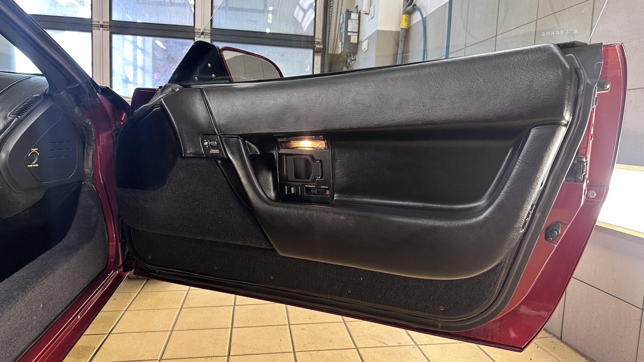 Interiörbild 1990 Chevrolet Corvette C4 Cabriolet