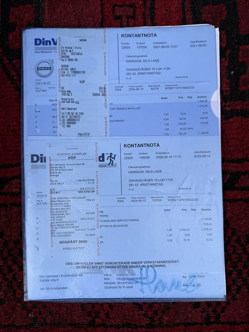 Dokumentation för 2004 Mercedes-Benz E 500 7G-Tronic (9)