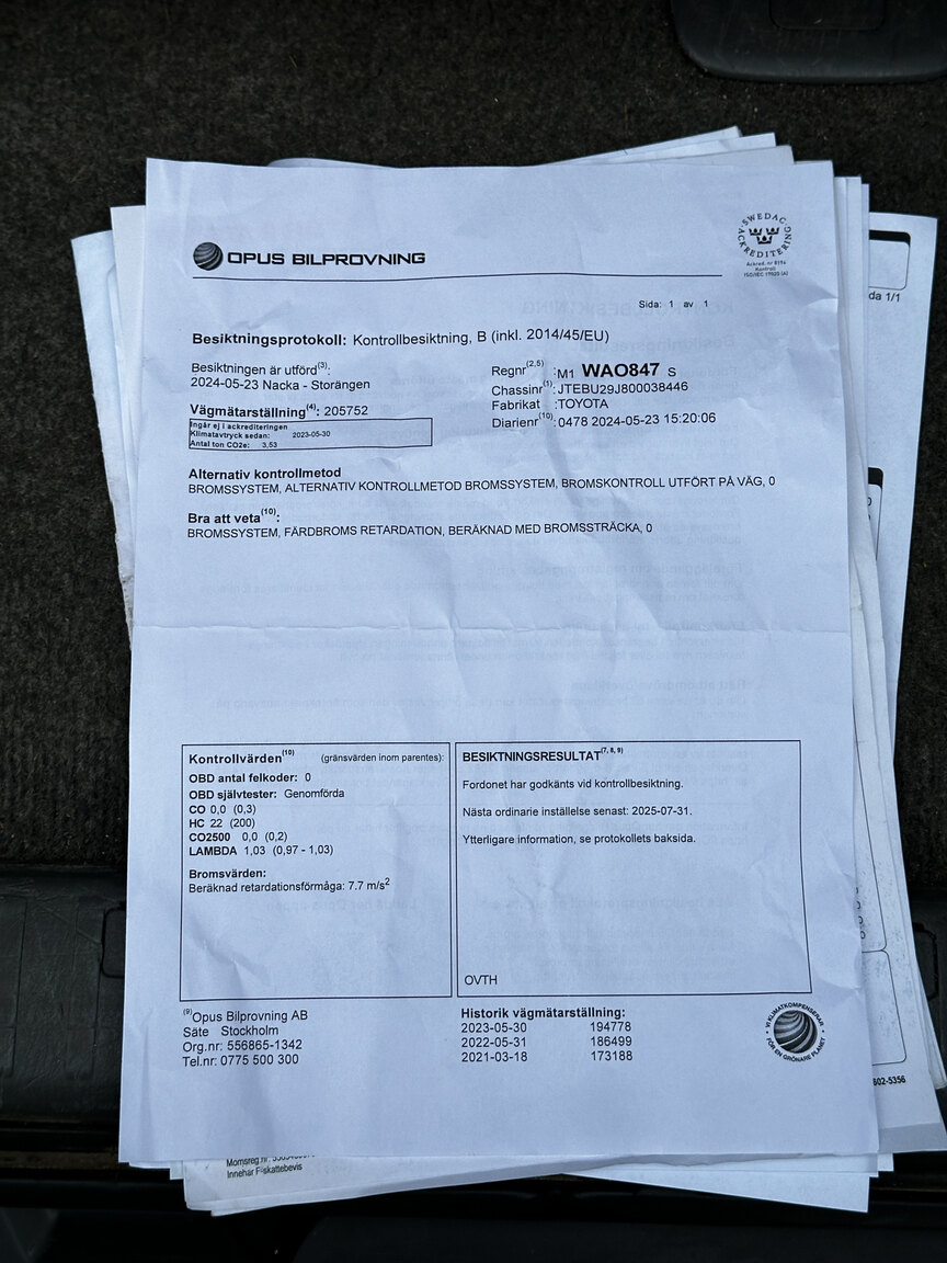 Dokumentation för 2004 Toyota Land Cruiser