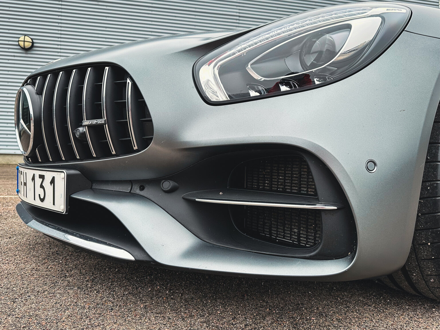 Exterior image of 2018 Mercedes Benz AMG GT C