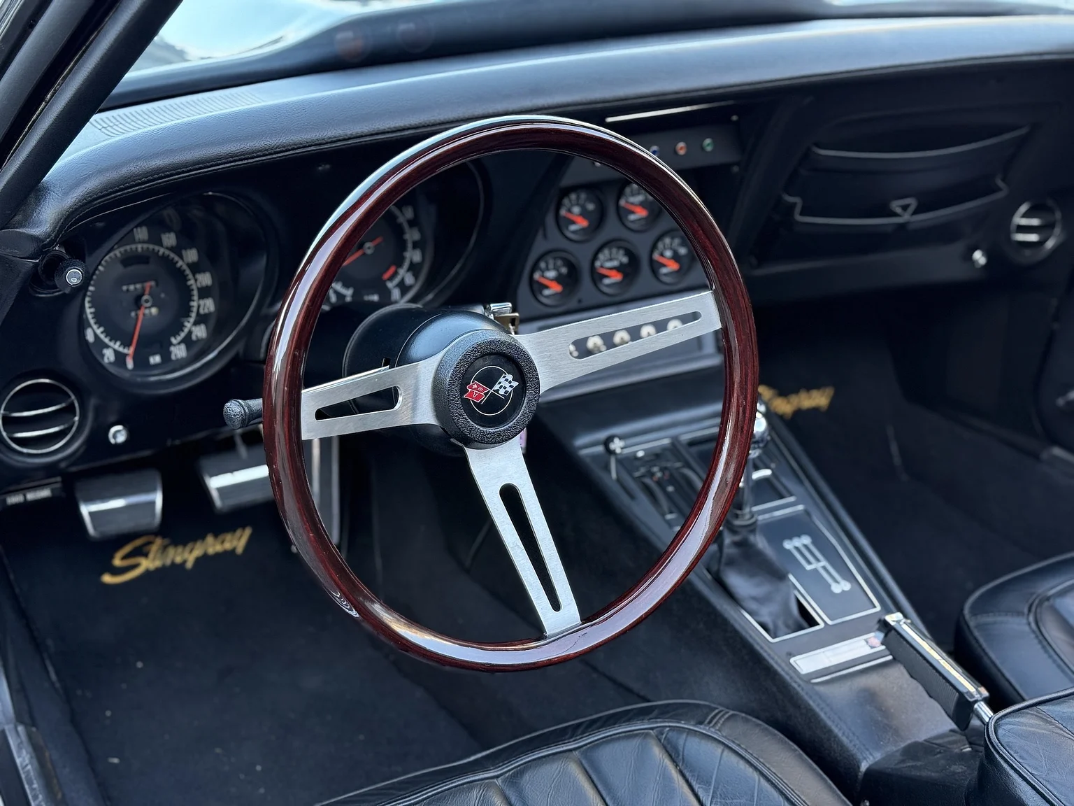 Interiörbild 1971 Chevrolet Corvette Stingray Special 598 cui V8 795 hk (6)