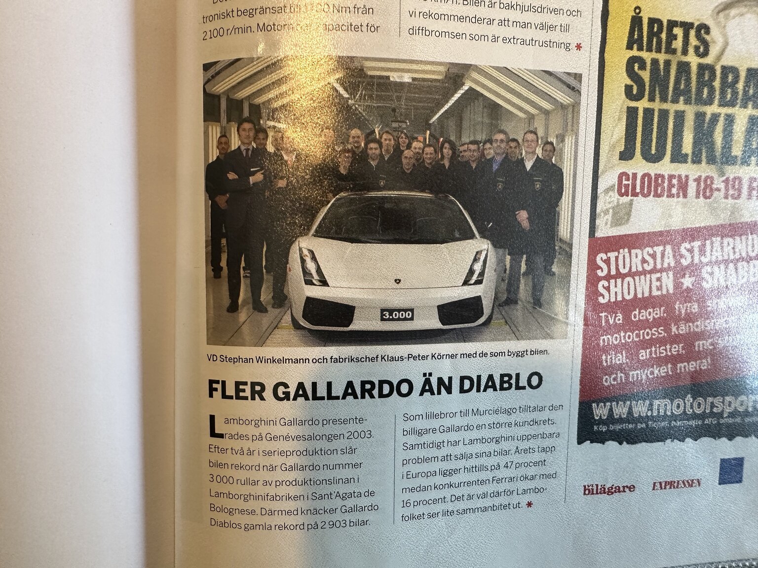 Dokumentation för 2006 Lamborghini Gallardo SE