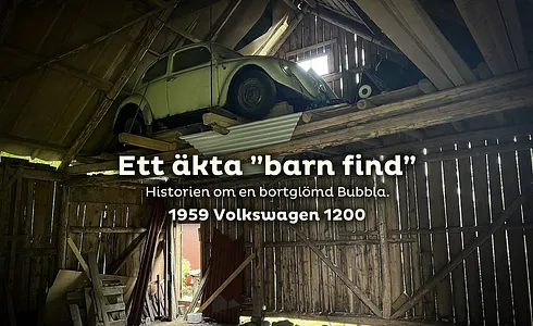 Ett äkta "barn find" - 1959 Volkswagen 1200