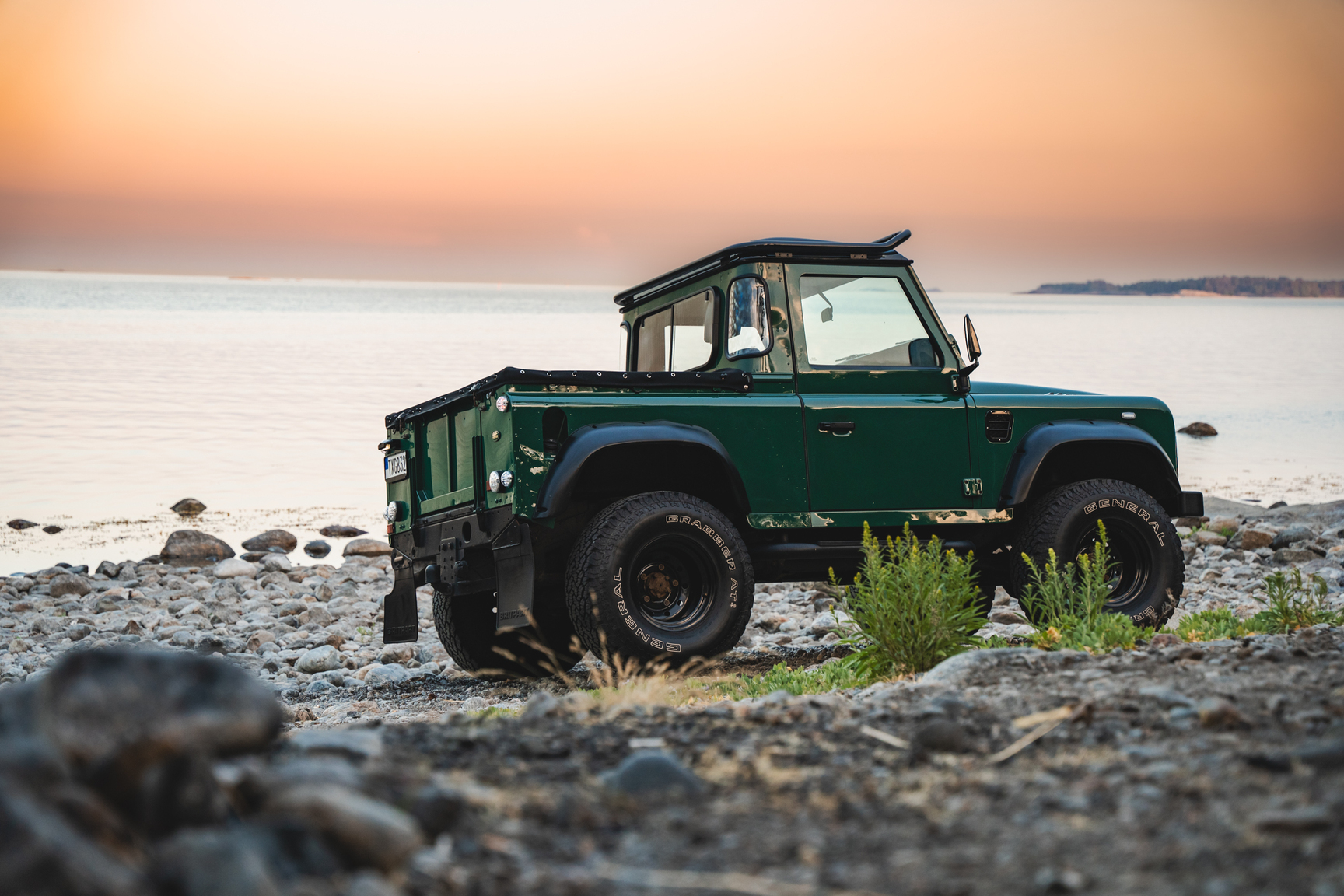 Exteriörbild på 2003 Land Rover Defender TD5 90 Pickup