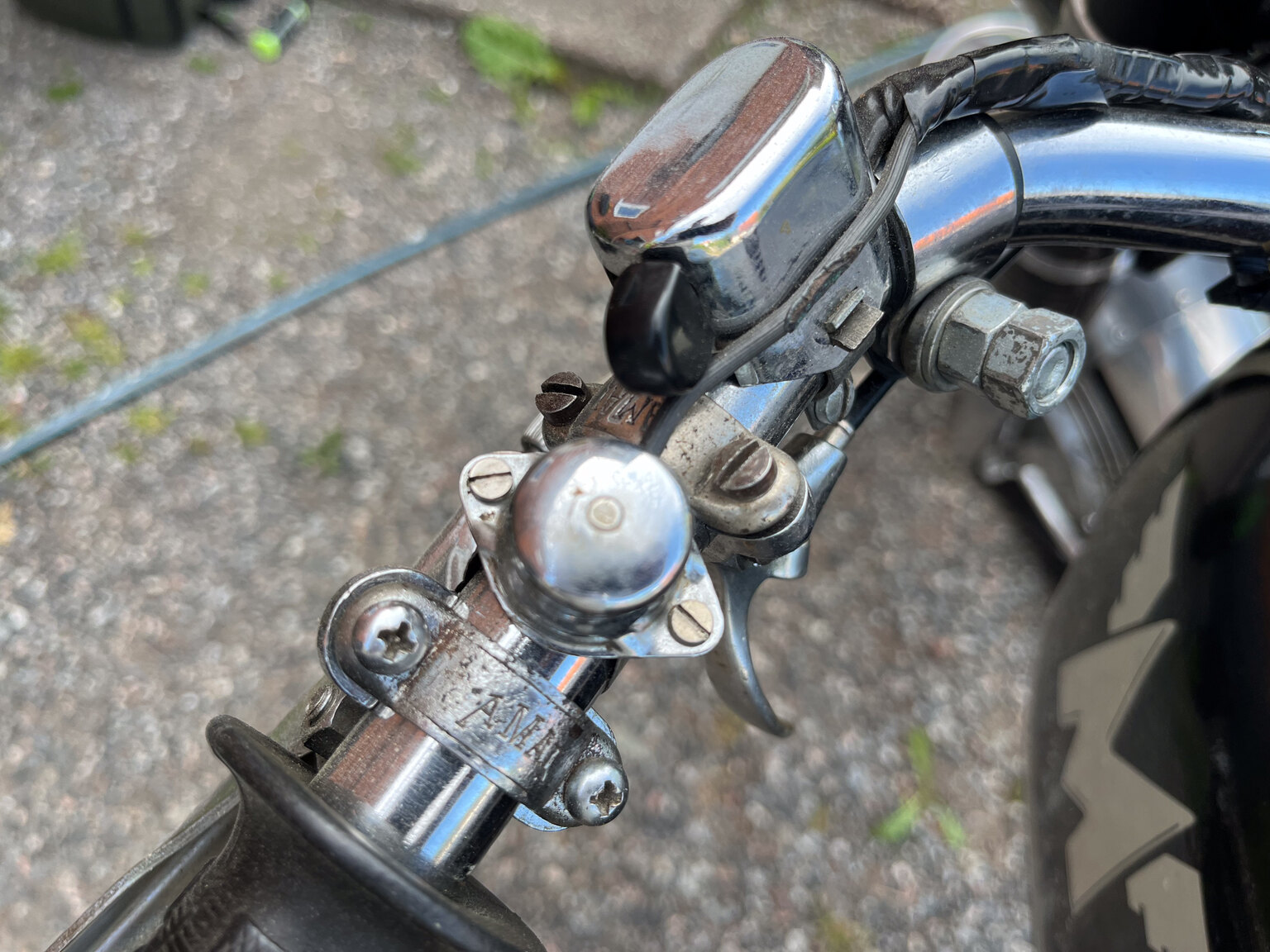 Aussenfoto 1952 AJS 16MS 350cc Matchless-replica