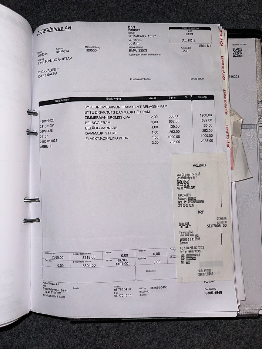 Documentation for 2001 BMW 330Xi