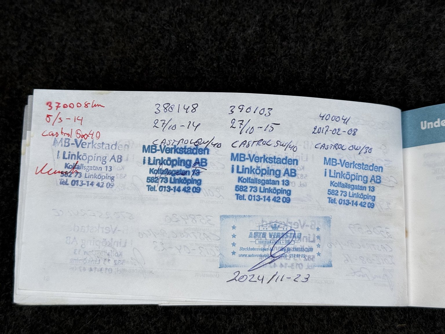 Documentation for 1989 Mercedes-Benz 190 E