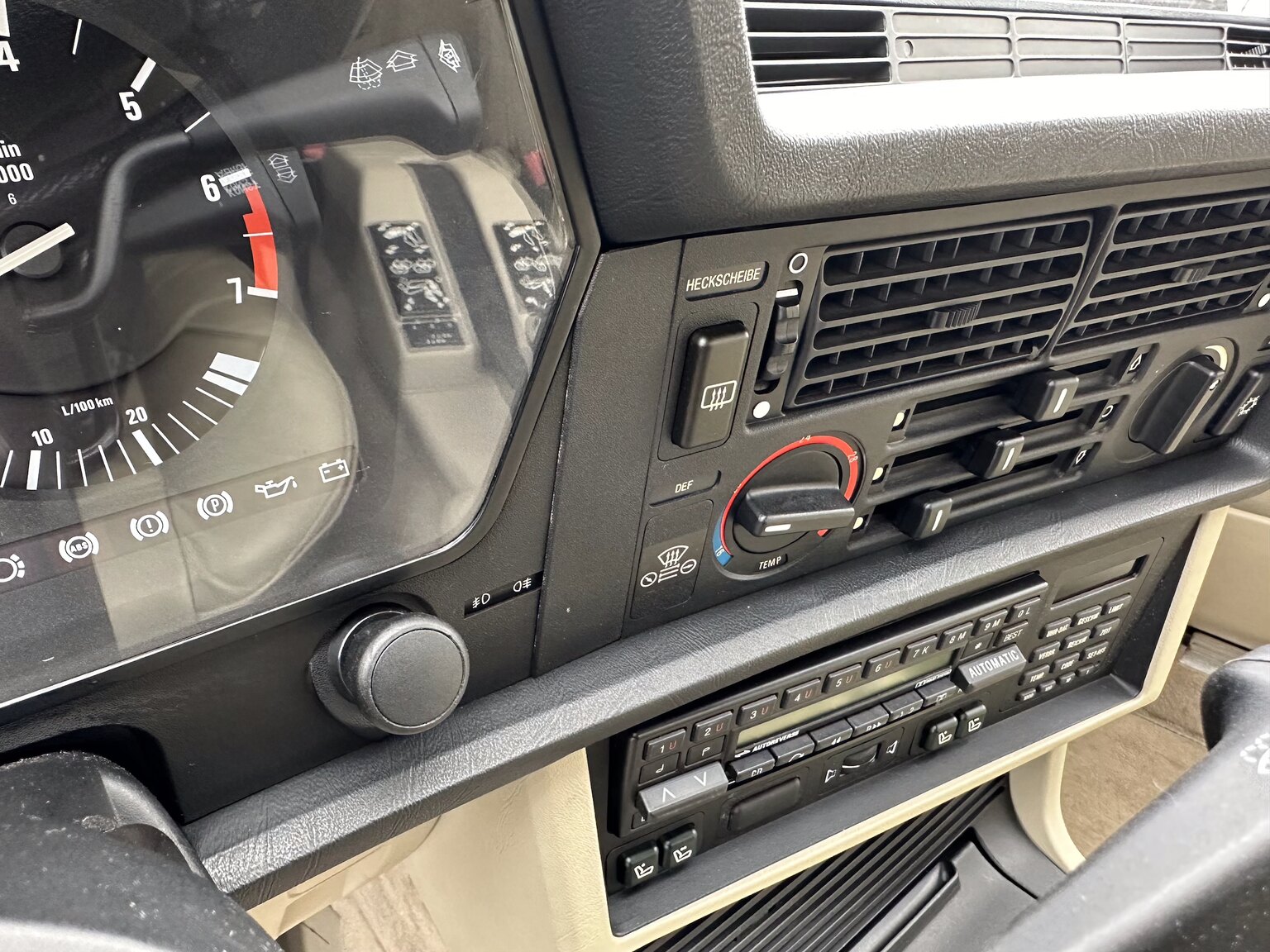 Interiörbild 1986 BMW 635CSi