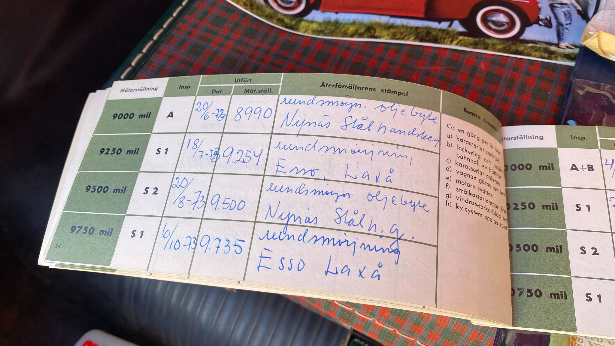 Documentation for 1965 Volvo PV 544 Sport (13)