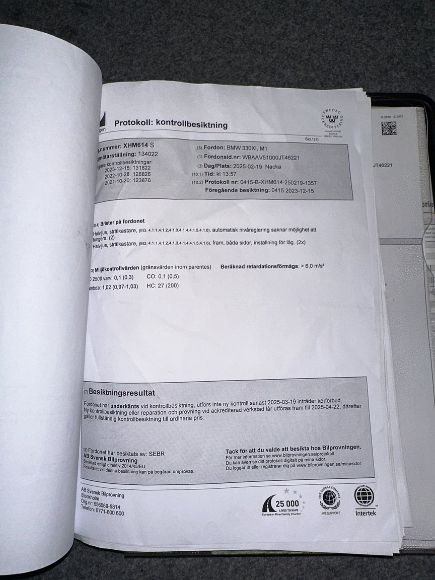 Documentation for 2001 BMW 330Xi