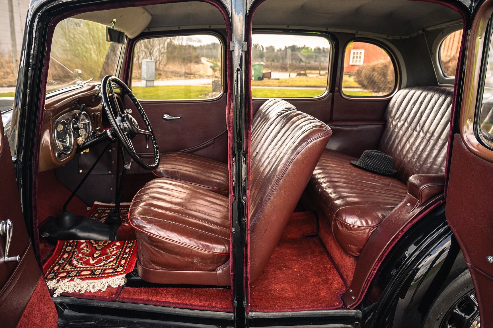 Interiörbild 1937 Austin Ten-Four 10-4