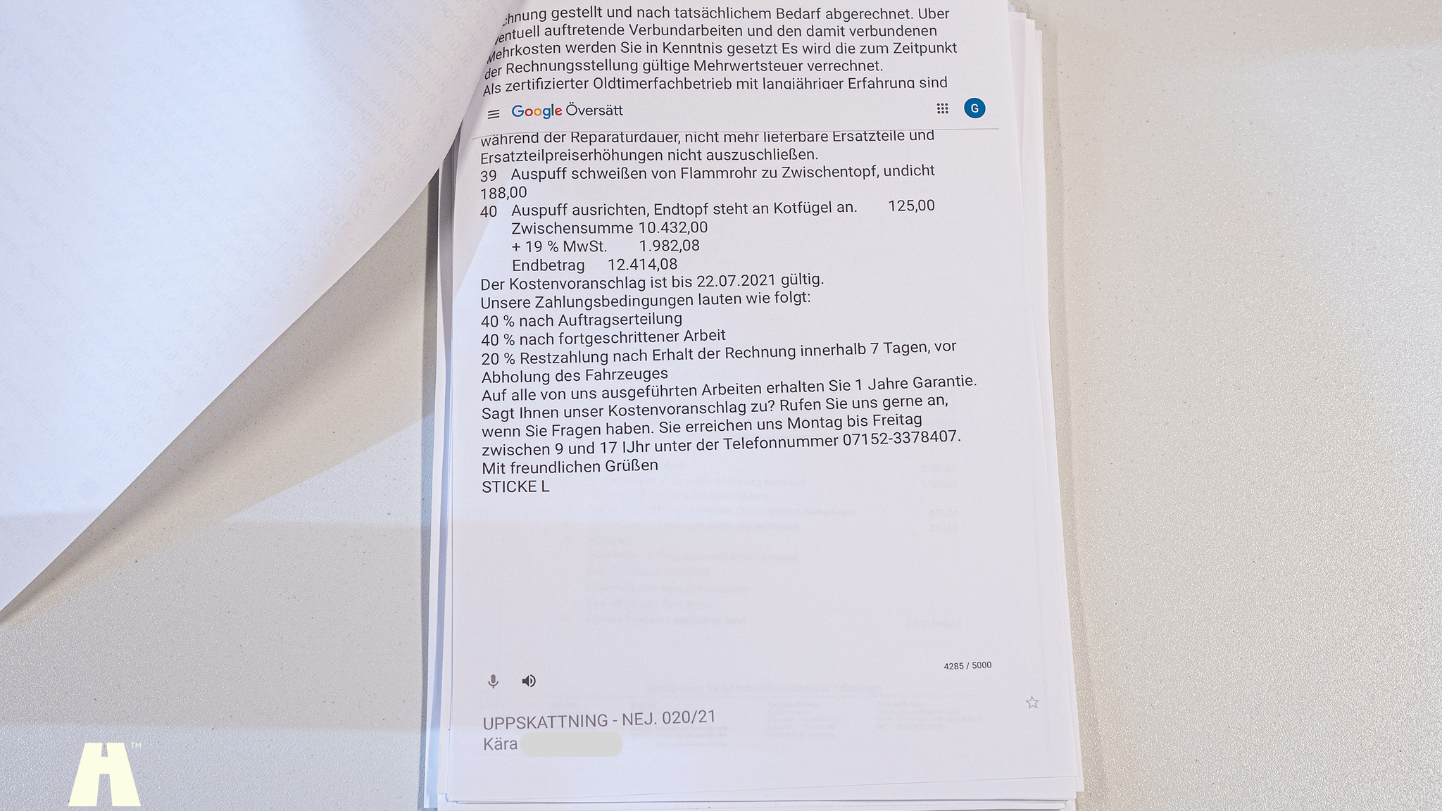 Dokumentation, 1970 Mercedes 280 SL Pagoda (13)