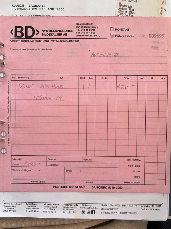 Documentation for 1986 Mercedes 280 GE (37)