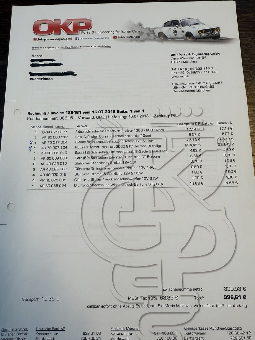 Dokumentation för 1974 Alfa Romeo GT 1600 Junior