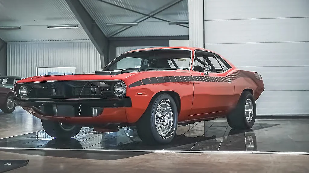 Exteriörbild på 1970 Plymouth Cuda 440 (1)