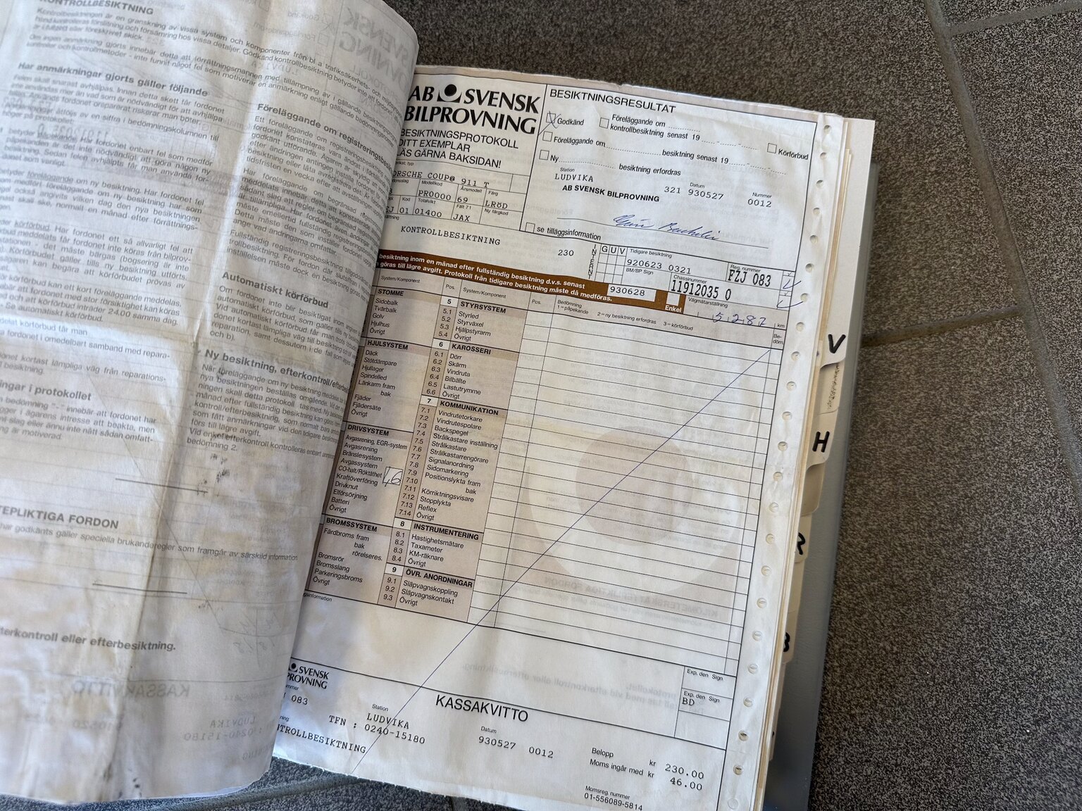 Dokumentation, 1969 1969 PORSCHE COUPÉ 911 T 