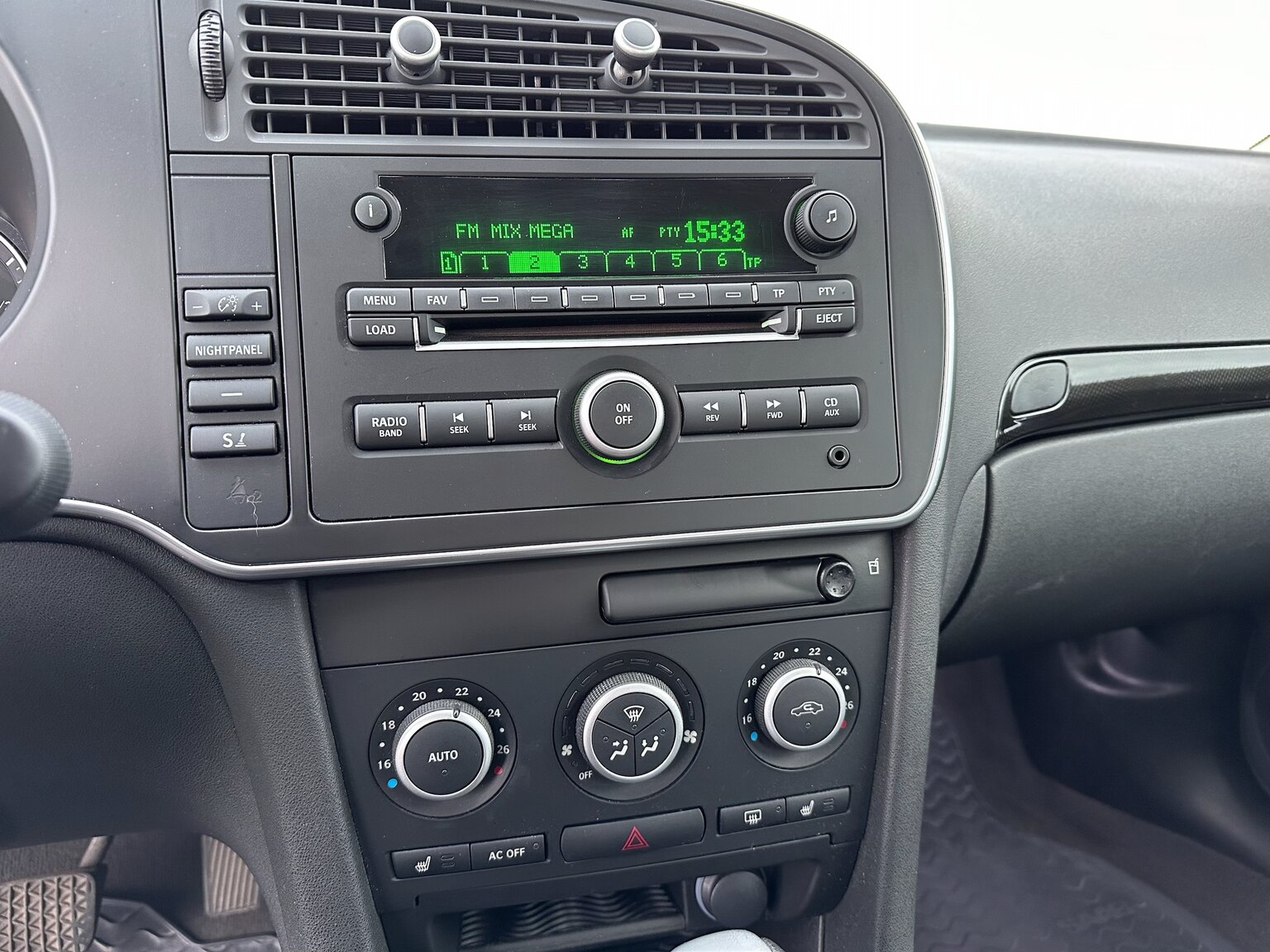 Interiörbild 2008 Saab 9-3 Turbo X