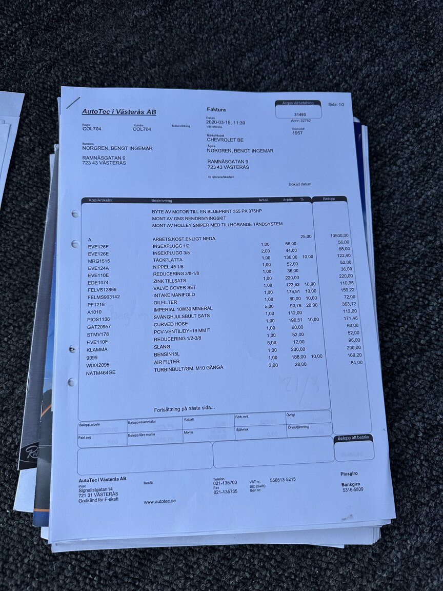 Dokumentation, 1957 Chevrolet Bel Air Sport Coupé (11)