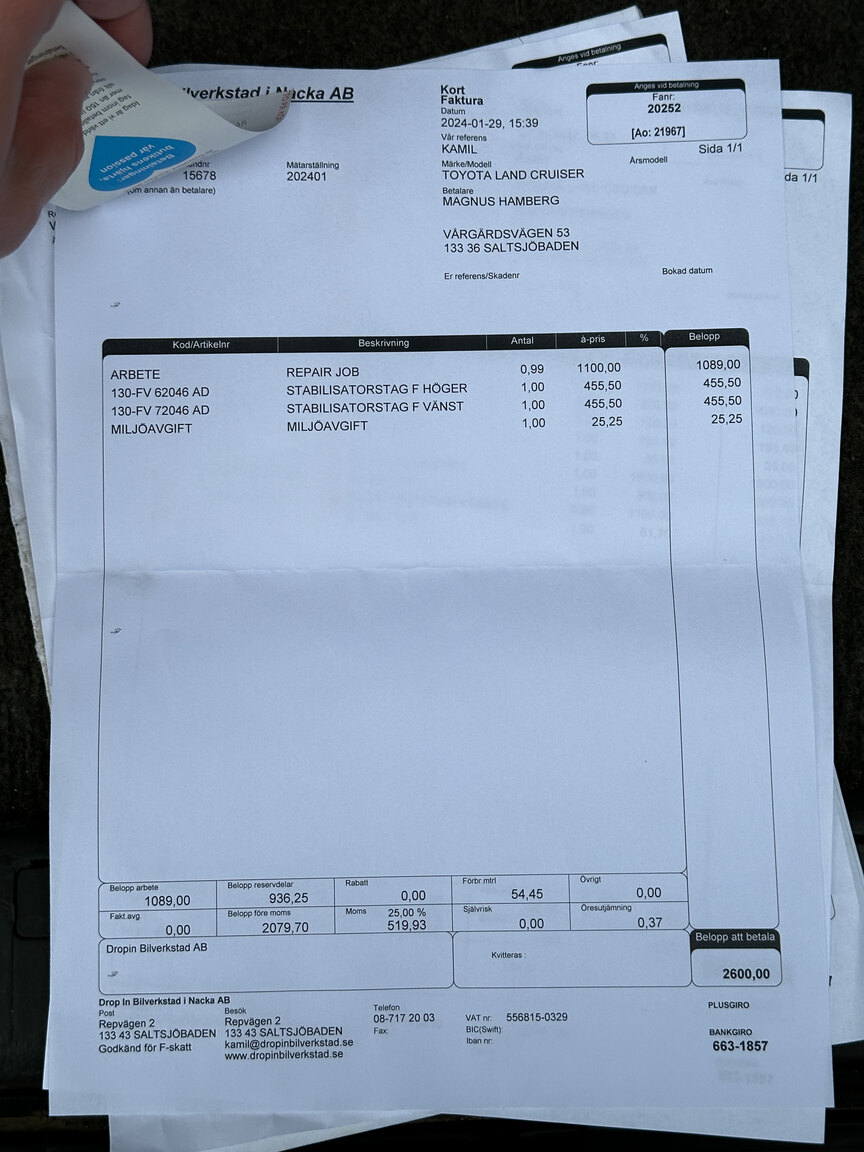 Dokumentation för 2004 Toyota Land Cruiser