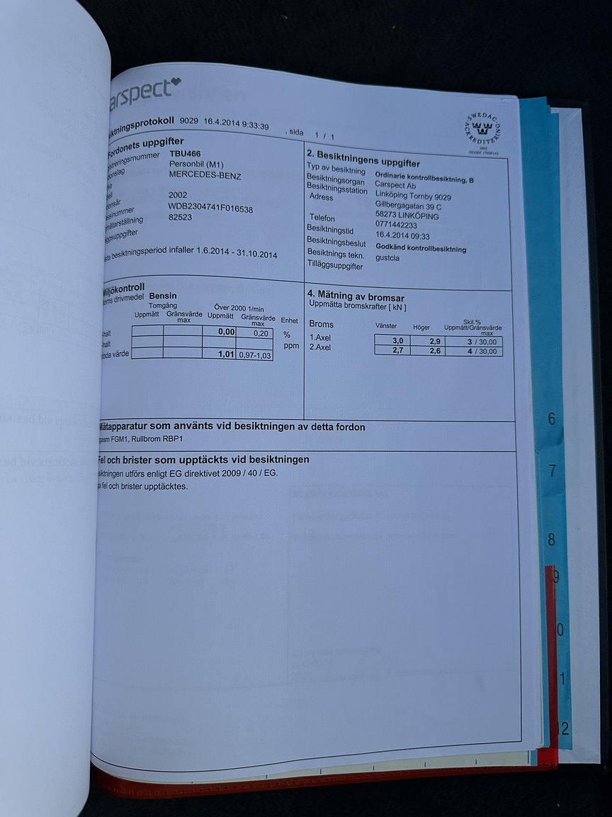 Documentation for 2002 Mercedes SL 55 AMG