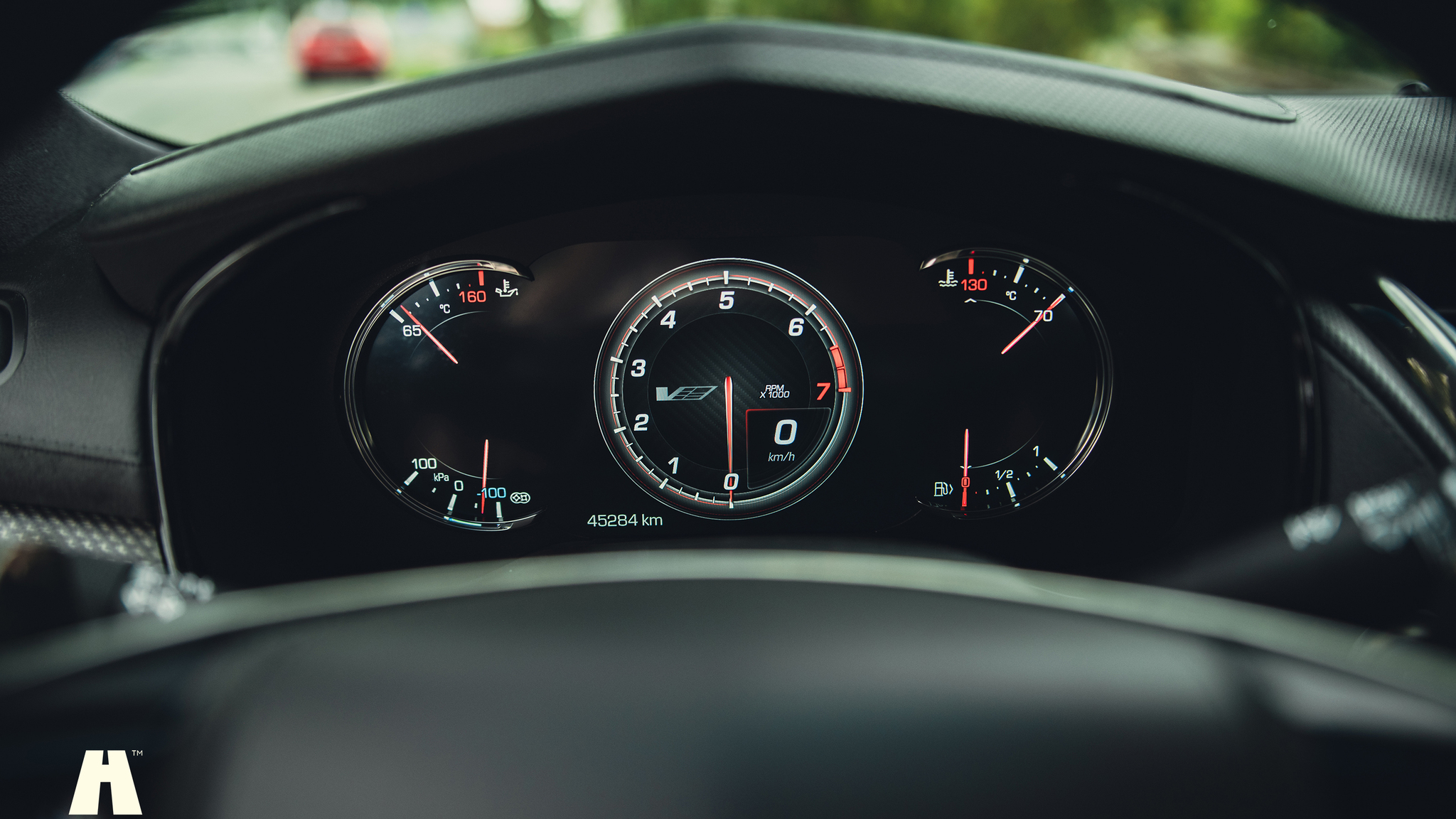 Interiörbild 2018 Cadillac CTS-V Carbon Package