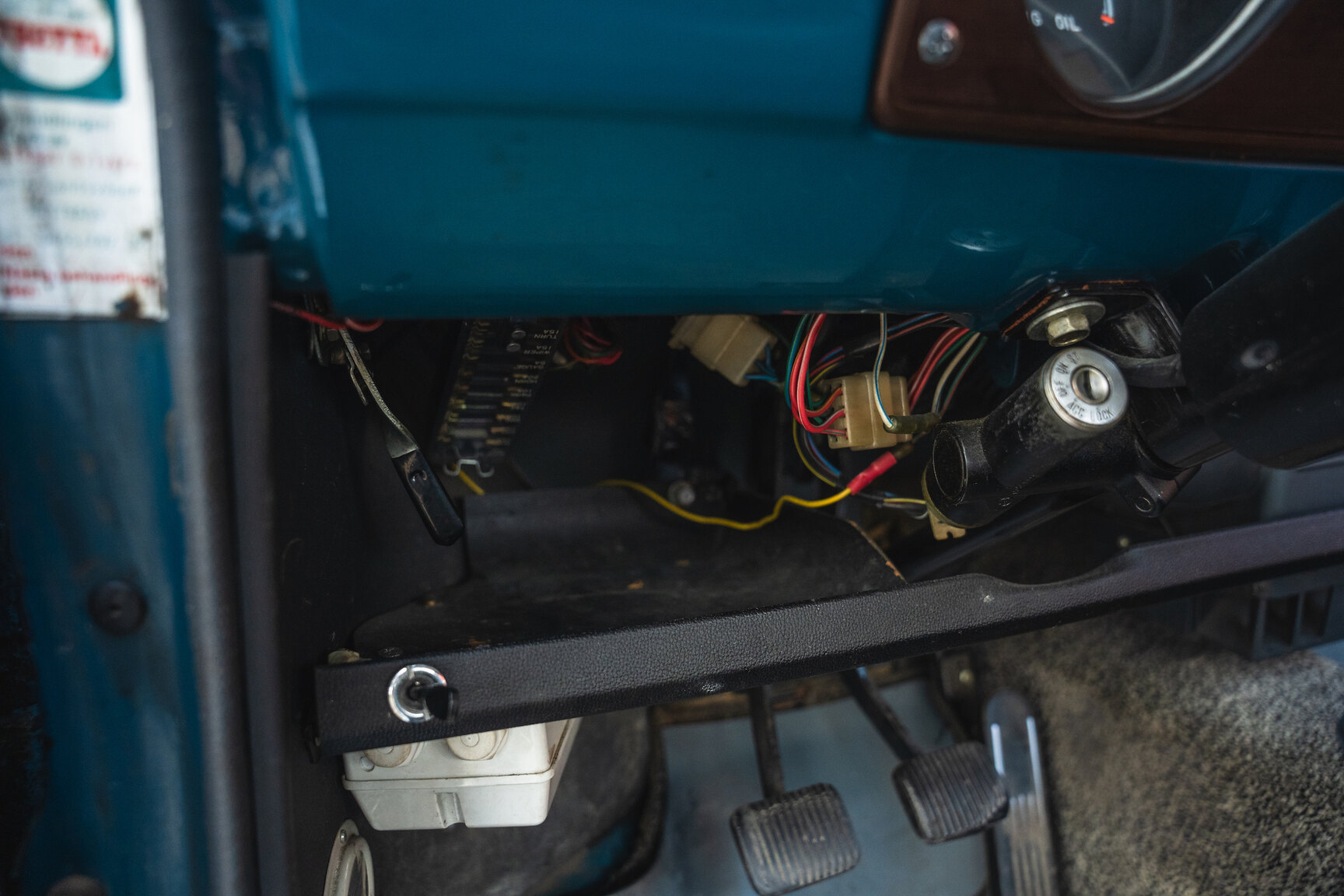 Interiörbild 1969 Toyota Corolla Coupé