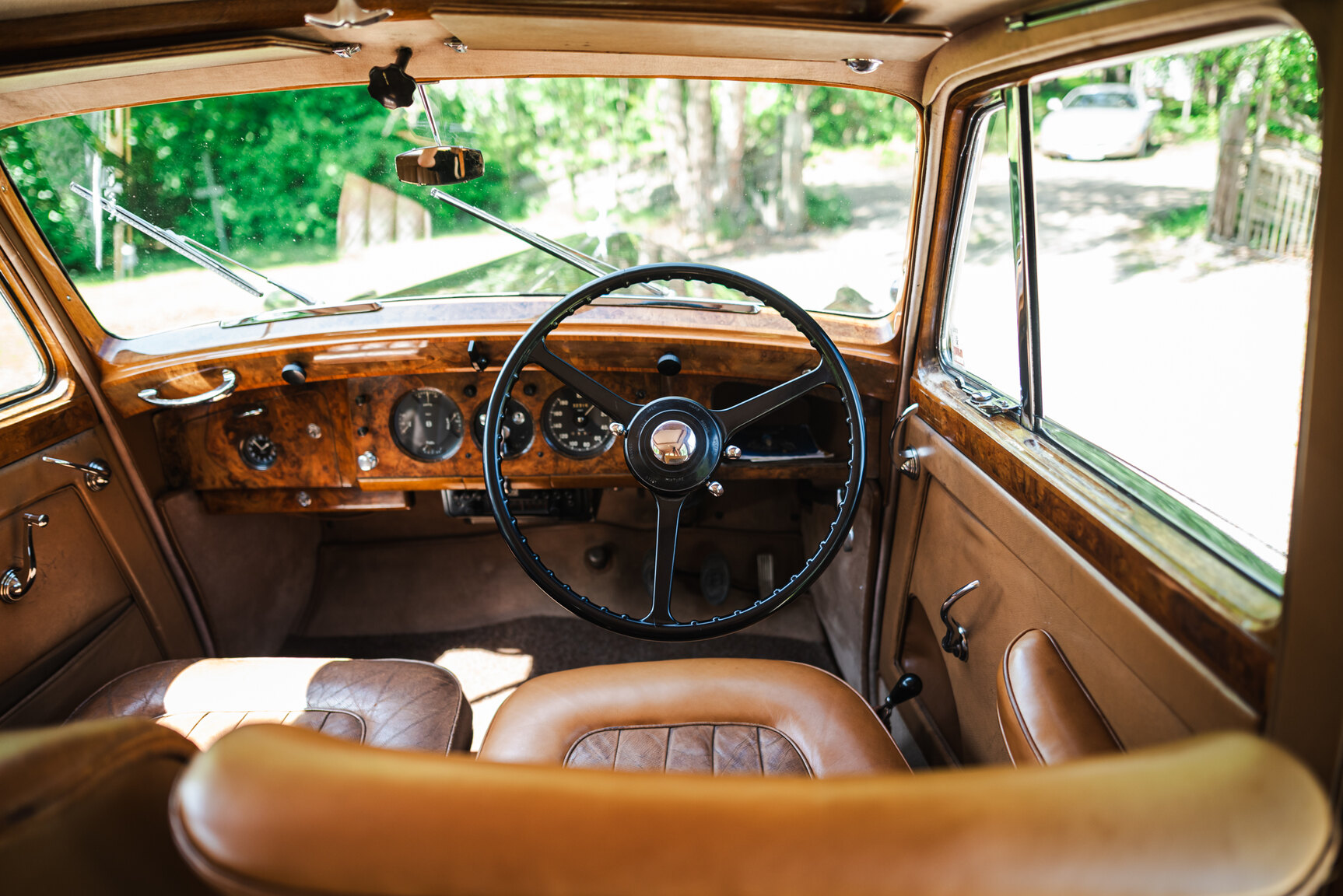 Interiörbild 1950 Bentley 4 1/4 Litre