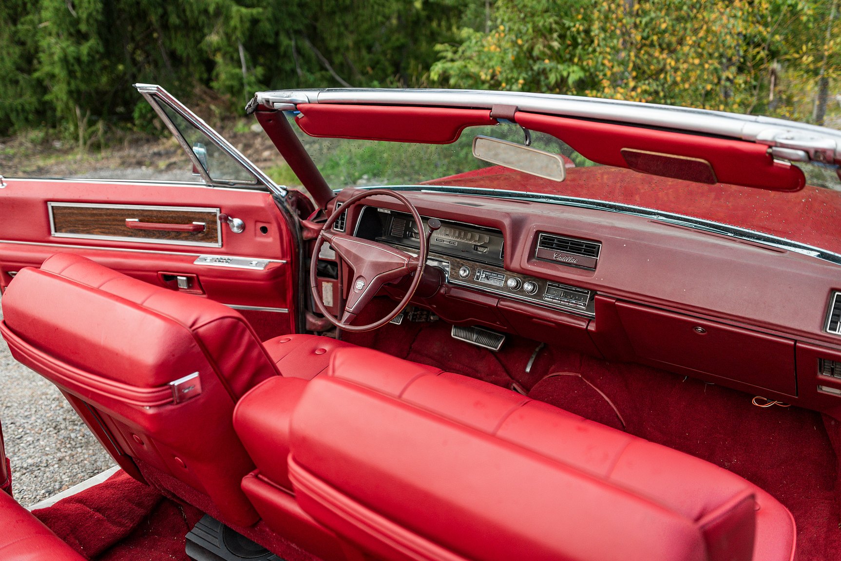 Interiörbild 1968 Cadillac DeVille Convertible