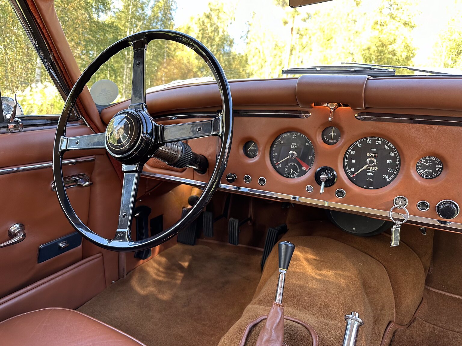 Interior image of 1958 Jaguar XK150