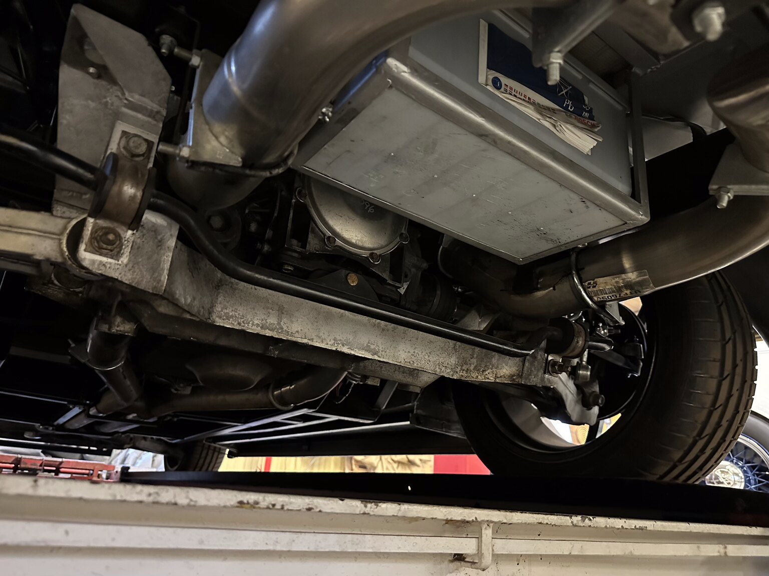 Image of 1939 Custom Ford Fordor "Forvette" mechanics