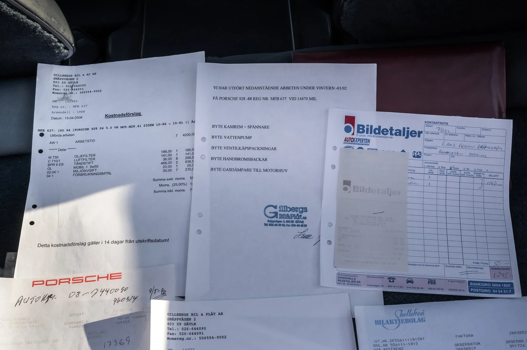 Documentation for 1988 Porsche 928 S4 (3)