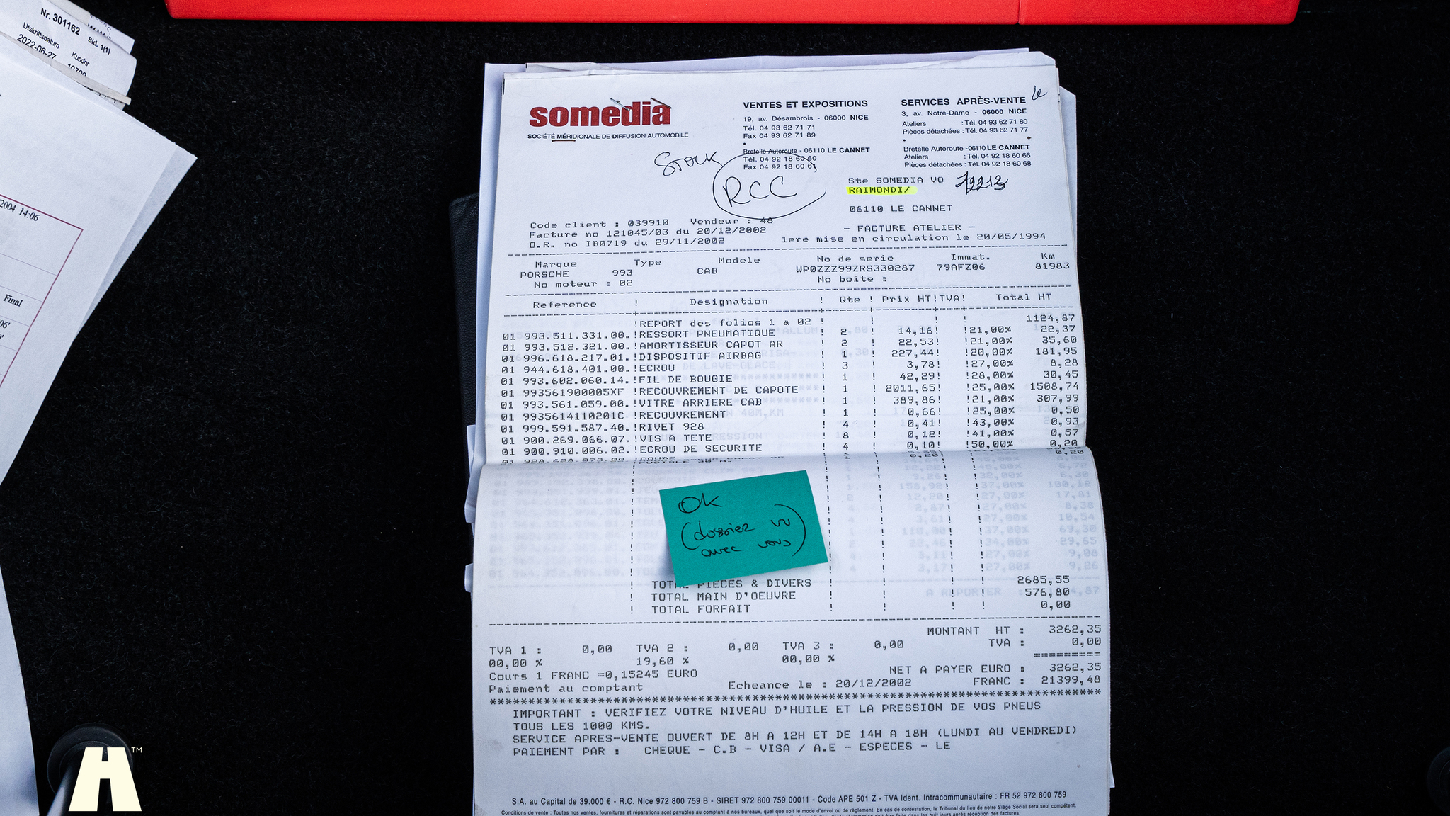 Dokumentation, 1994 Porsche 993 Cabriolet (29)