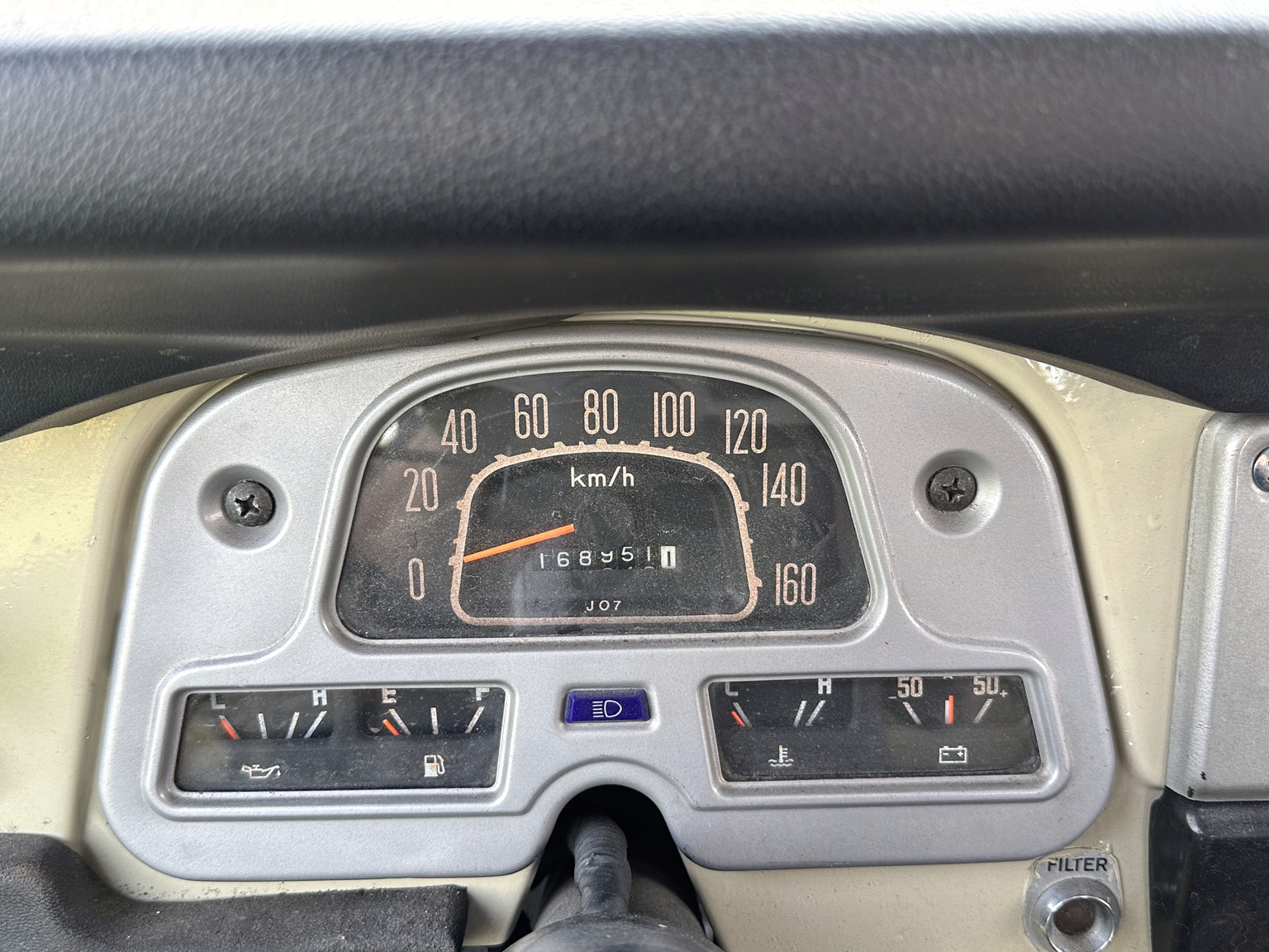 Interiörbild 1985 Toyota Land Cruiser BJ 42