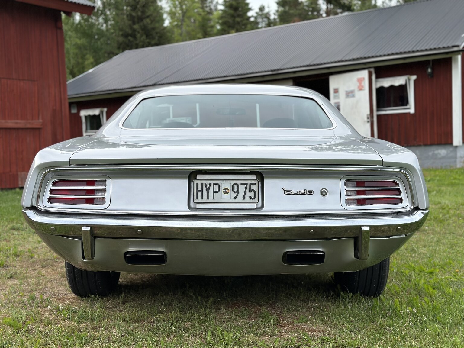 Exteriörbild på 1970 Plymouth Cuda 383