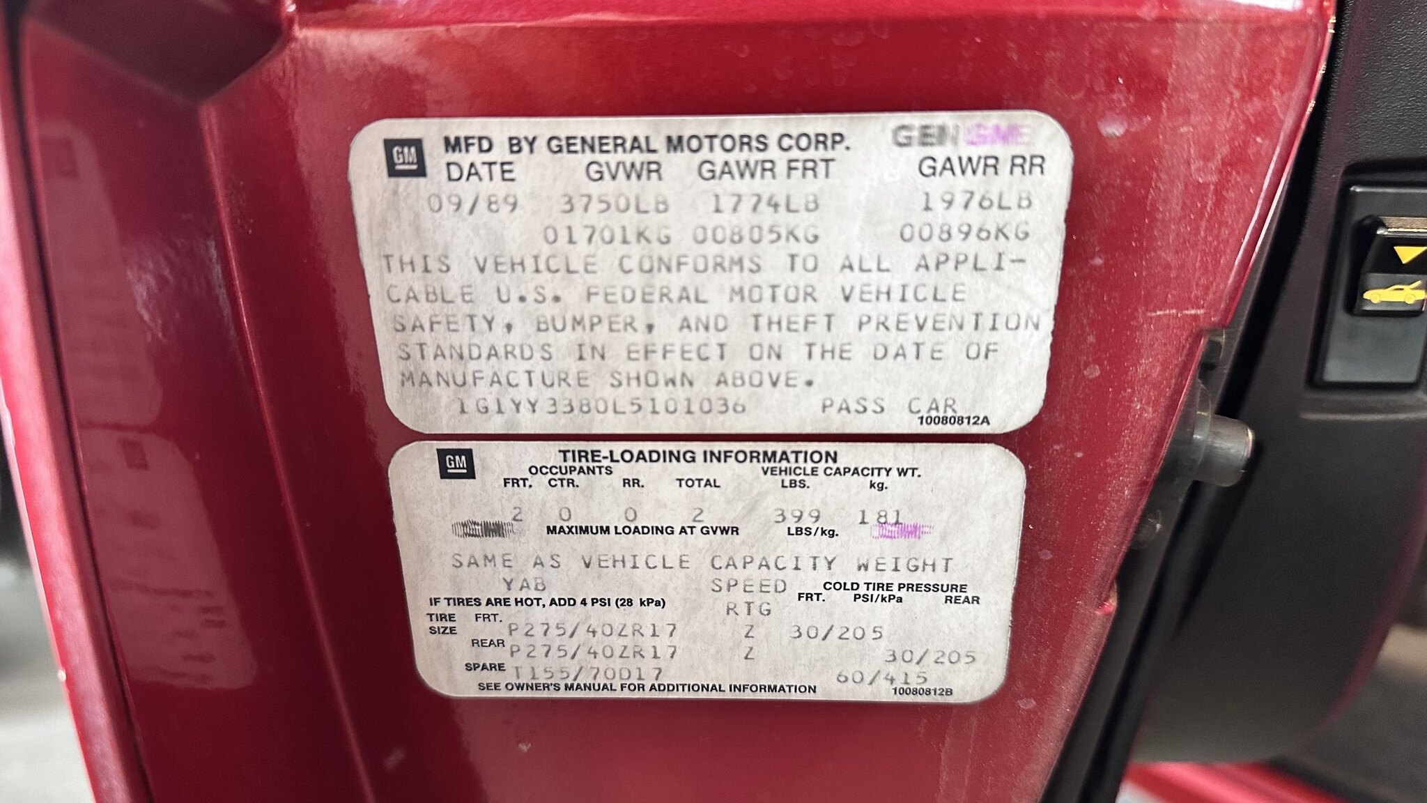 Bild der Verschiedenes von 1990 Chevrolet Corvette C4 Cabriolet