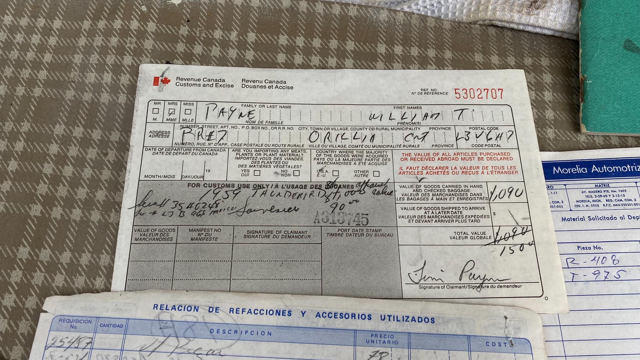 Dokumentation för 1959 Ford Thunderbird hardtop (103)