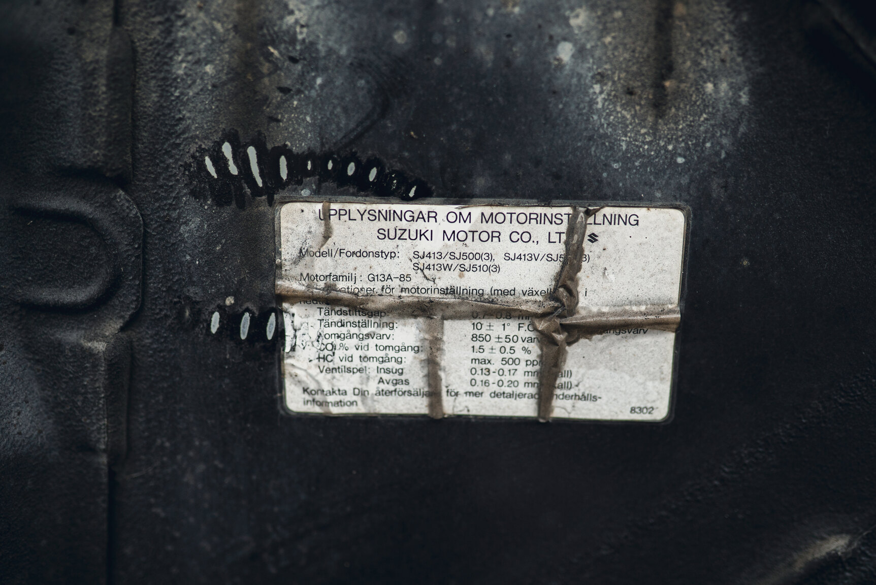 1987 SUZUKI SJ 413 W Samurai , Mekanik