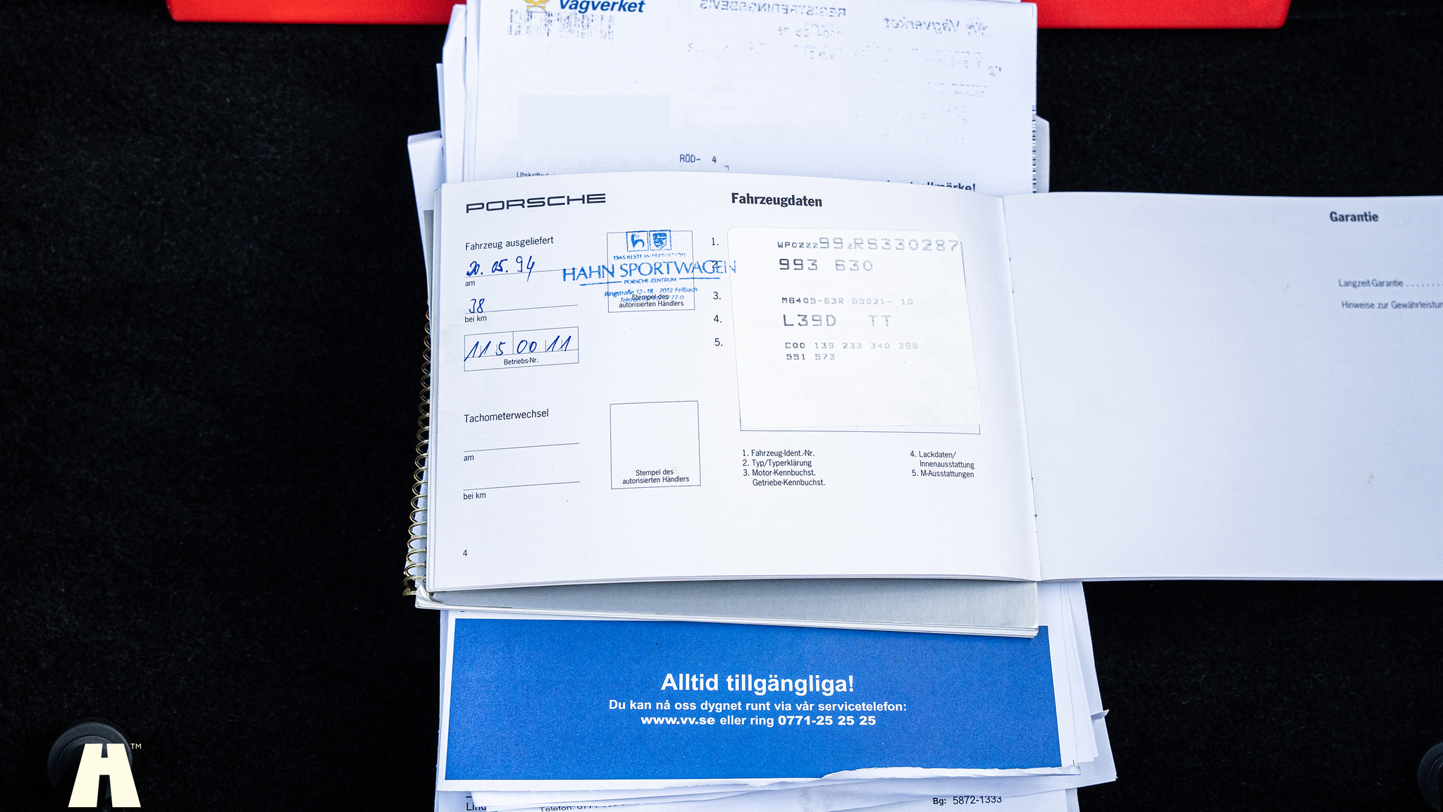 Dokumentation, 1994 Porsche 993 Cabriolet (6)