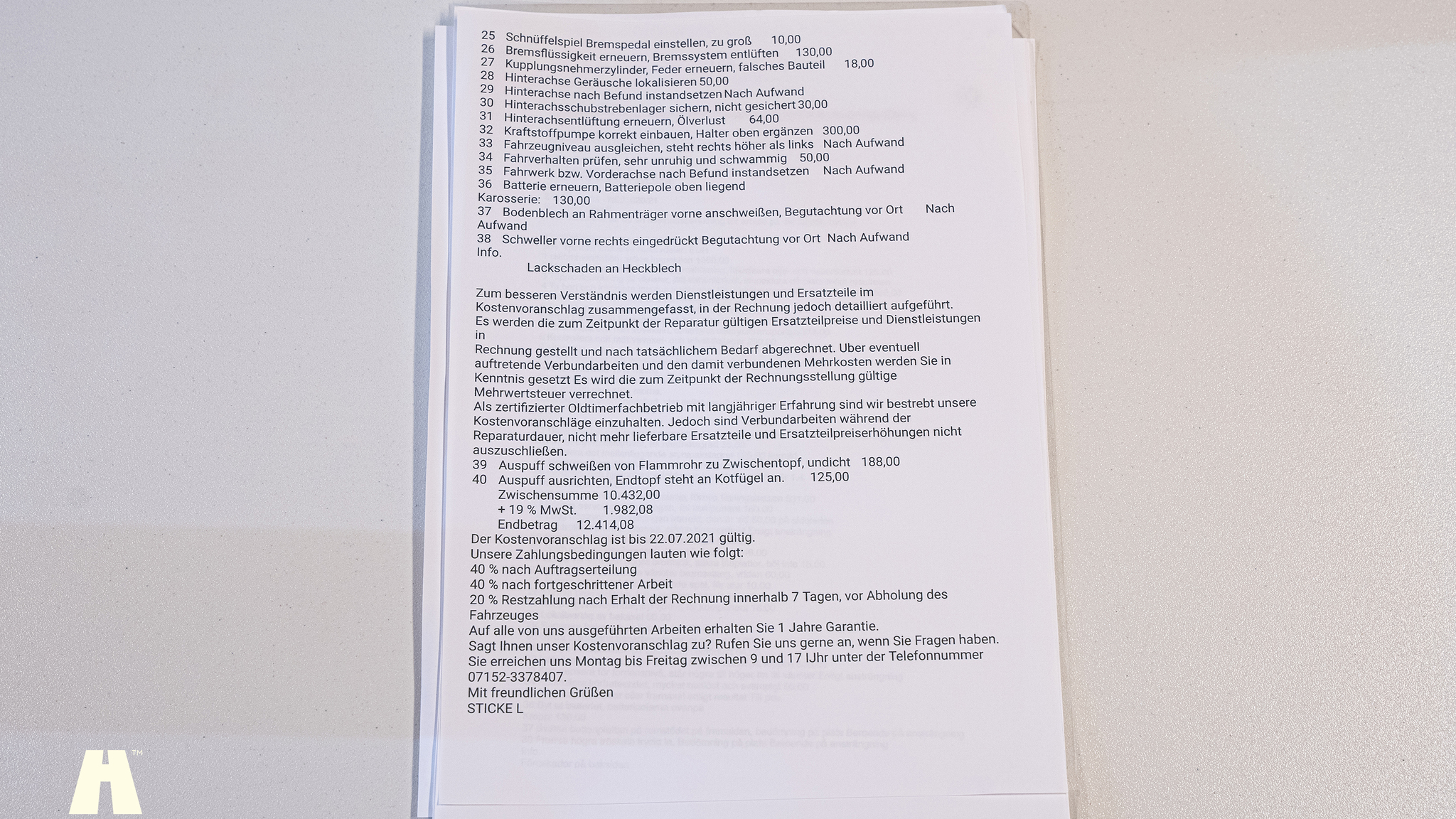 Dokumentation, 1970 Mercedes 280 SL Pagoda (34)