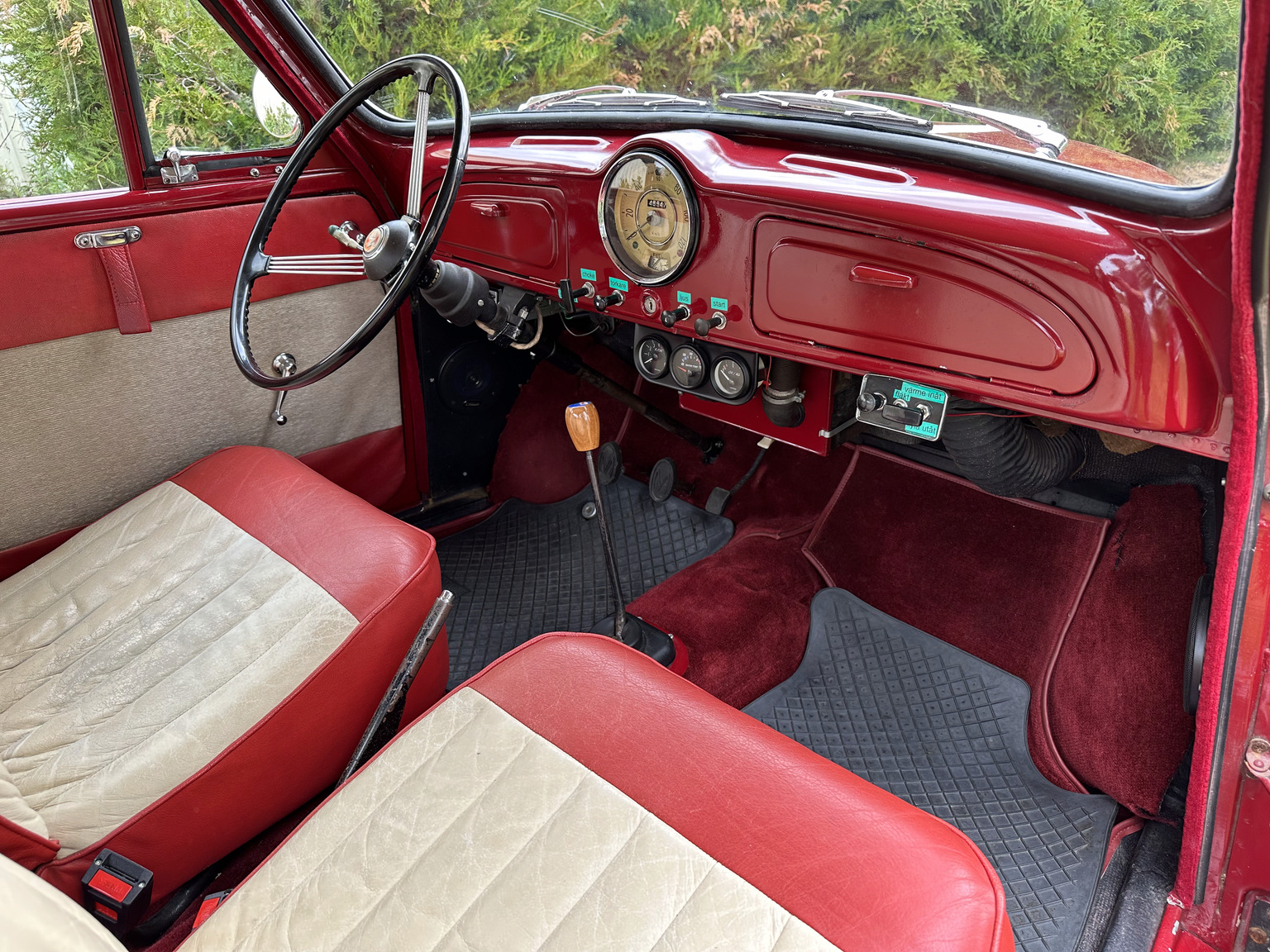 Interiörbild 1958 Morris Minor 1000