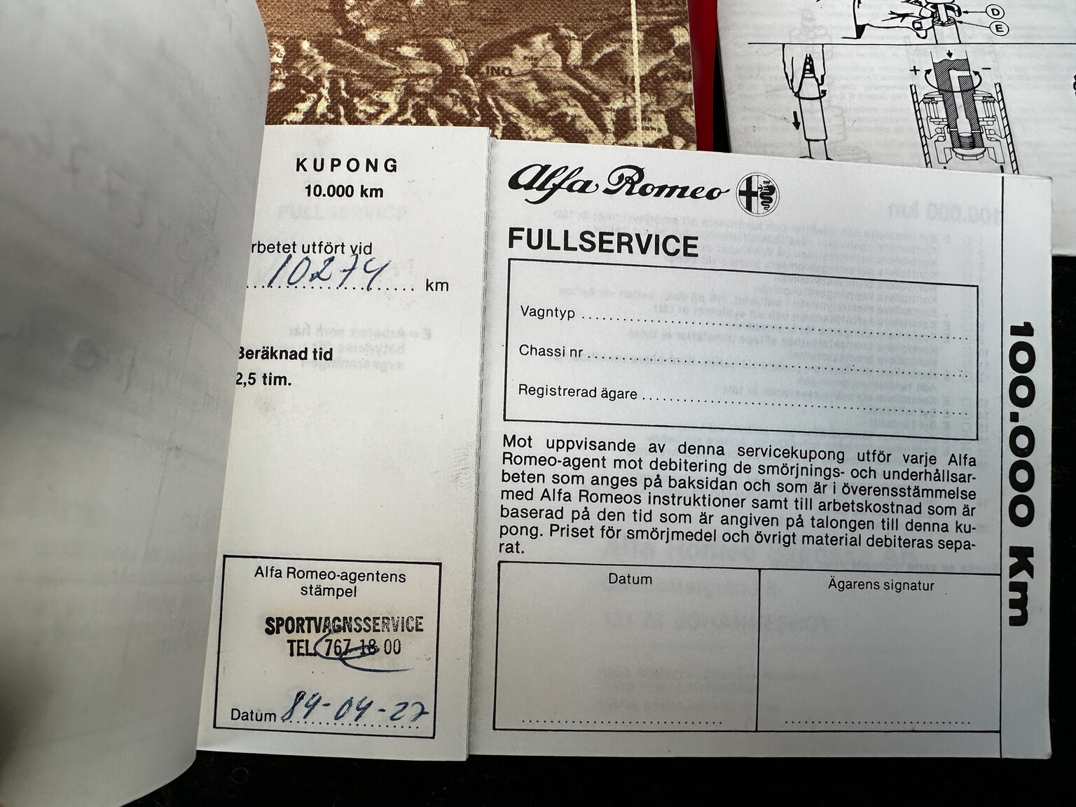 Dokumentation för 1984 Alfa Romeo GTV 6 2.5