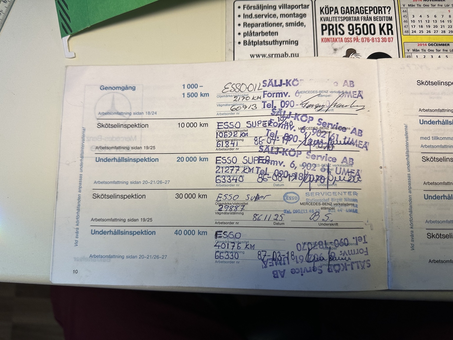 Dokumentation för 1985 Mercedes-Benz 200