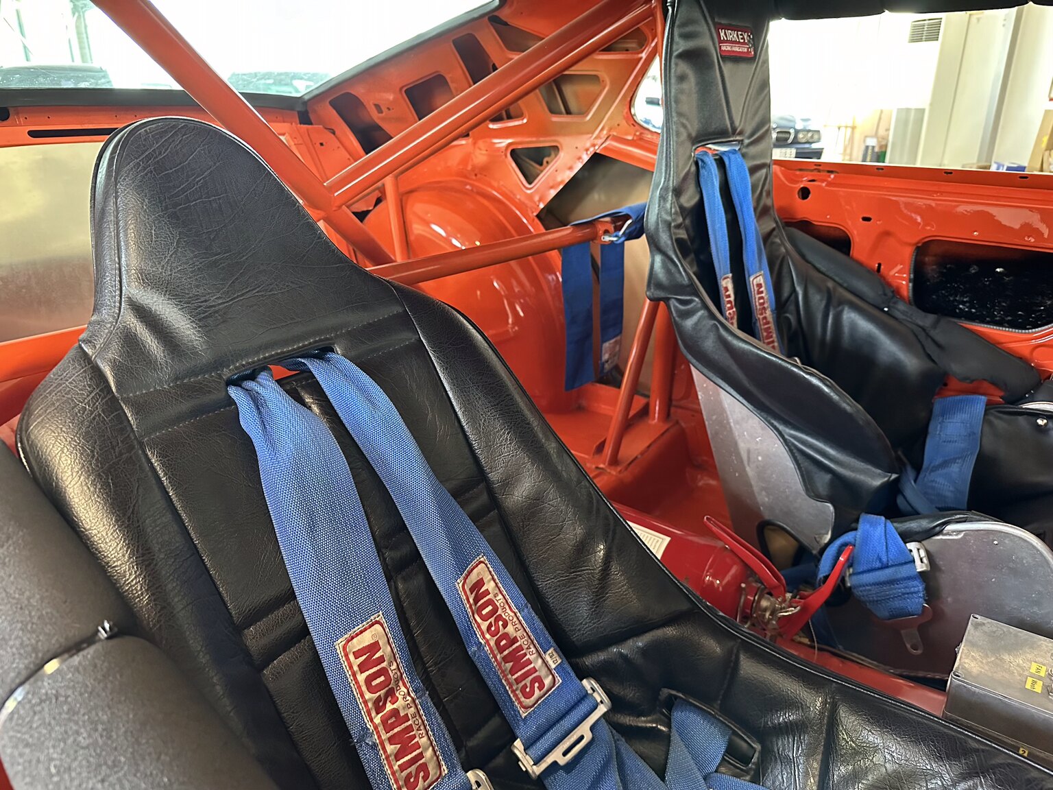 Interiörbild 1969 Ford Mustang Fastback Boss Race Car
