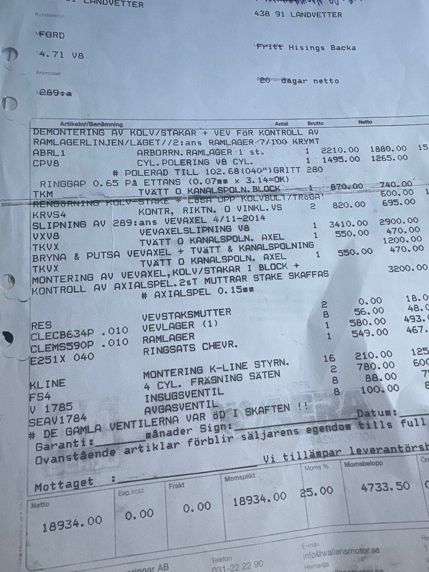 Documentation for 1970 Ford Mustang Boss 302