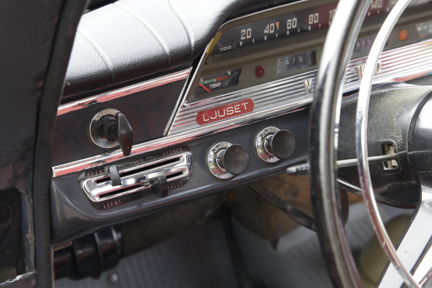 Interiörbild 1964 Volvo PV544E 1.8