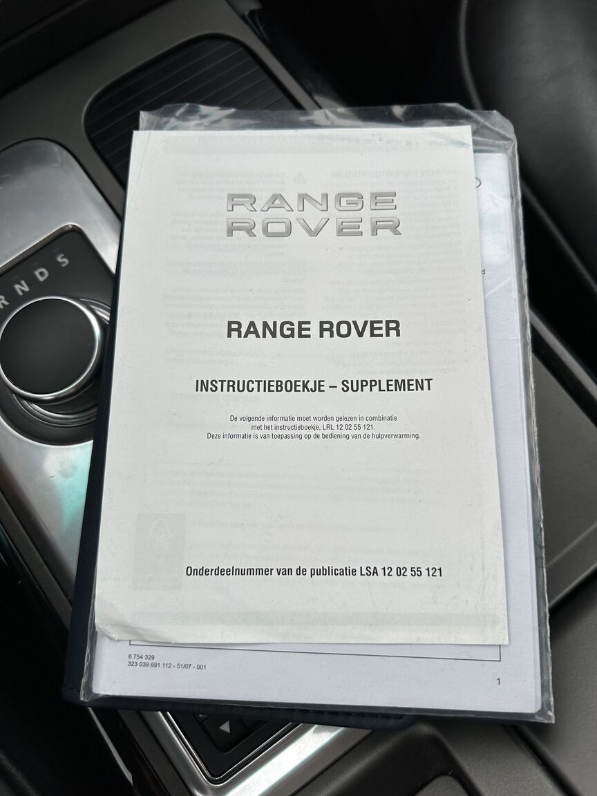Dokumentation för 2012 Range Rover TDV8 Vouge