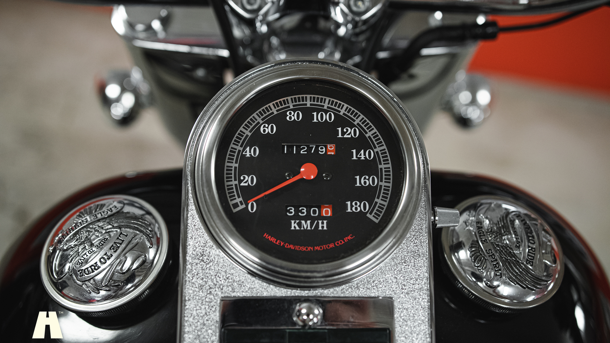 Exteriörbild på 1990 Harley Davidson Heritage Softail Classic Custom