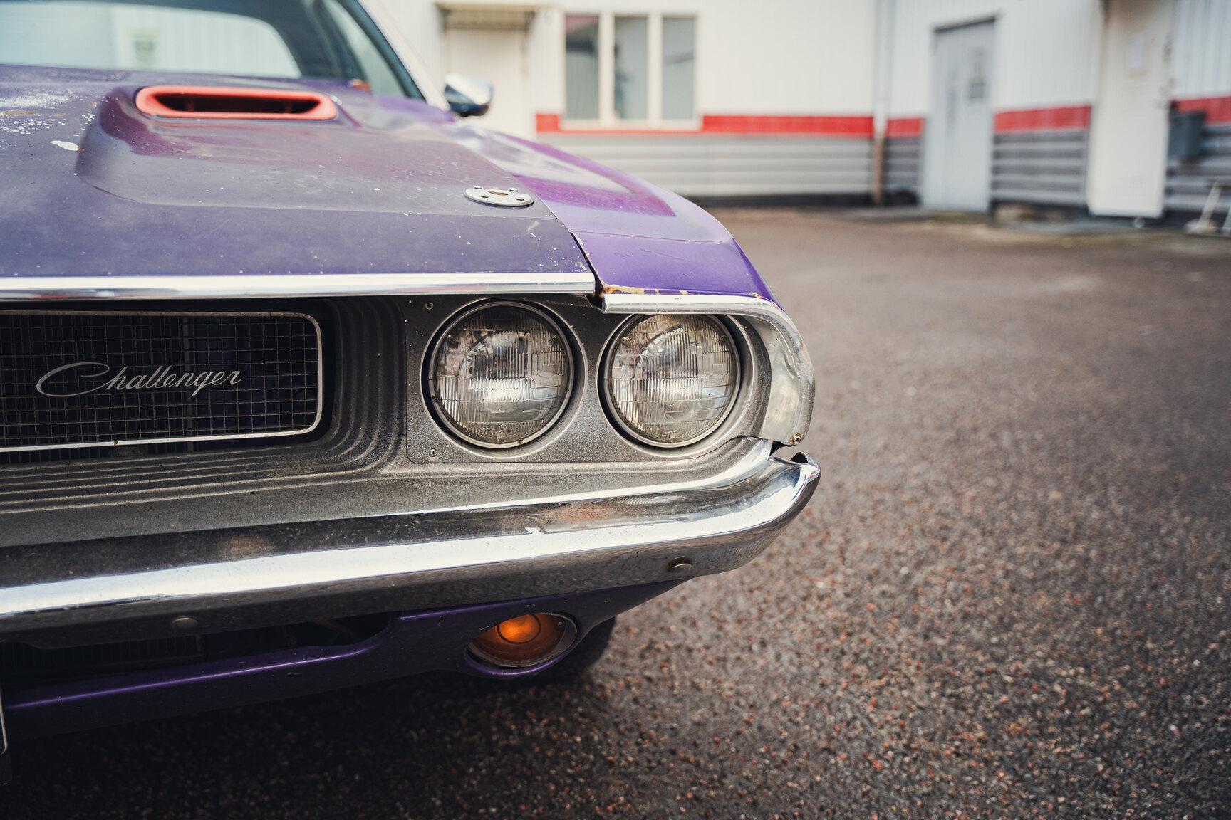 Exteriörbild på 1970 Dodge Challenger - Ett sista race