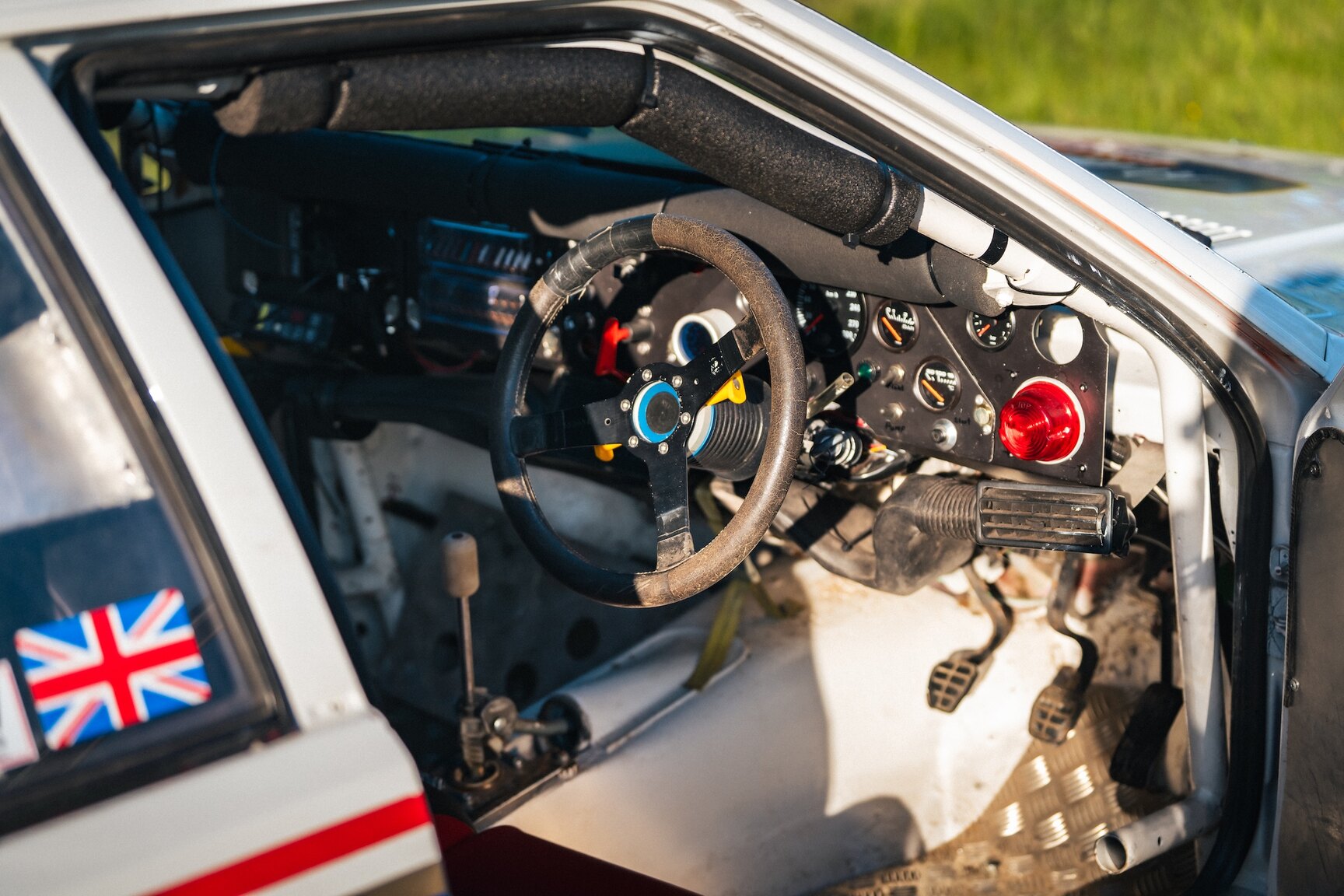 Interiörbild 1986 Audi Quattro Rally Replica