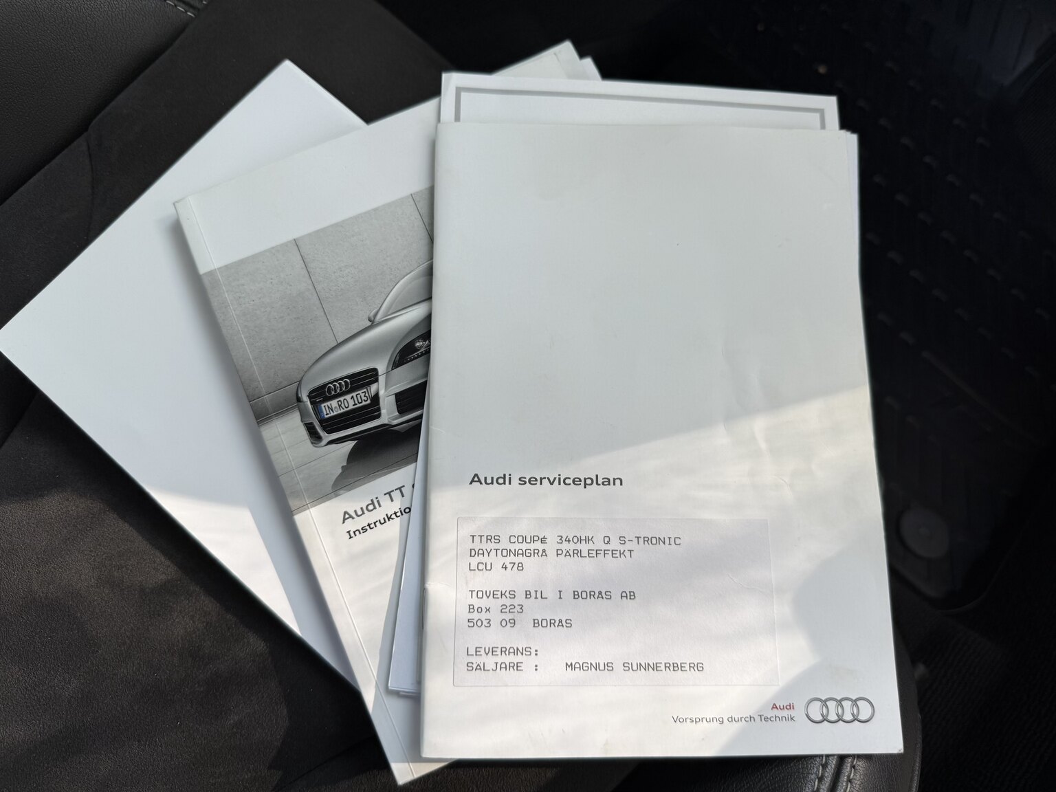 Dokumentation, 2011 Audi TT RS Coupé